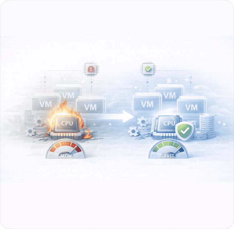 Resolving VM Slowdowns Caused by CPU Contention