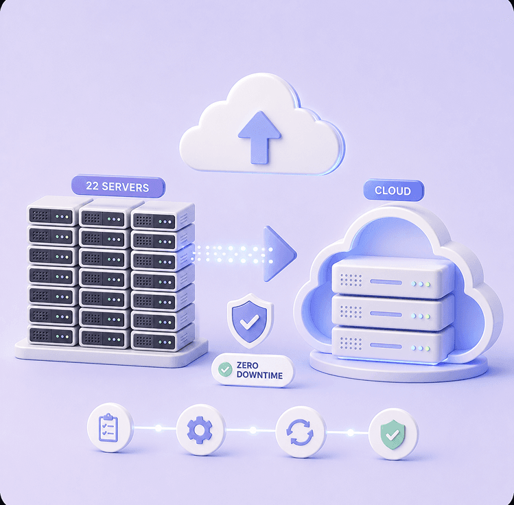 Migrating a 22-Server Hosting Infrastructure to Cloud Without Downtime