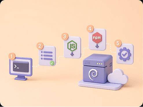 Steps to Set Up Node.js and NPM on Debian 12.11