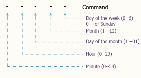 Format of a cron job entry