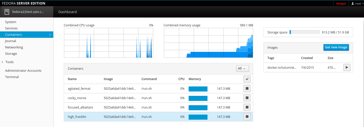 docker container logs