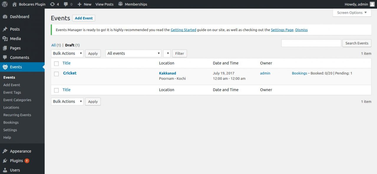 Stripe Payment Integration For Events Manager - Bobcares