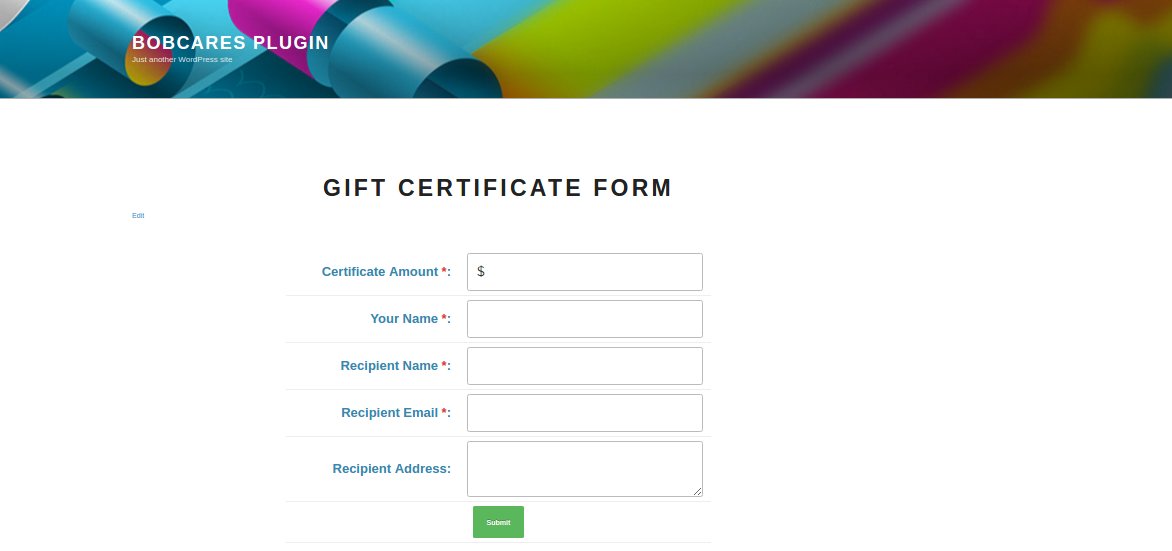 GiftCertificateForm