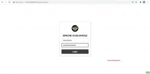 How to install Apache Guacamole-Guacamole login page