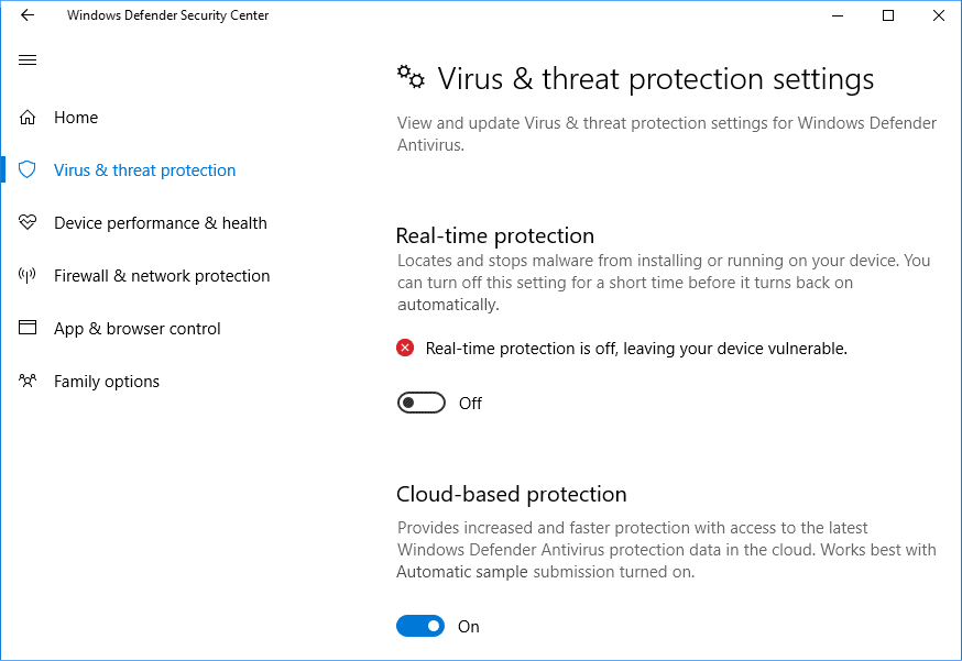 OpenVPN Cannot Resolve Host Address: Disable Windows Defender