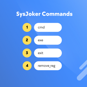 SysJoker Backdoor commands