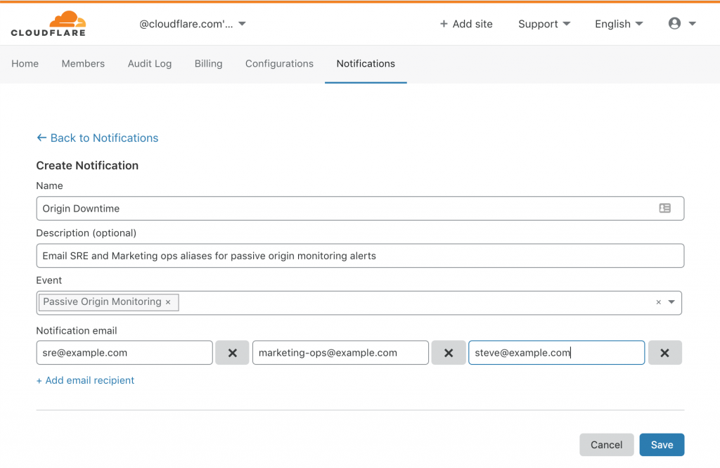 Monitor server & avoid downtime in Cloudflare: Passive Origin Monitoring