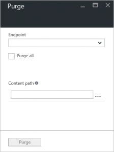 purge cdn azure