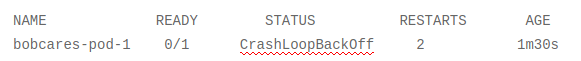 CrashLoopBackOff Kubernetes Error