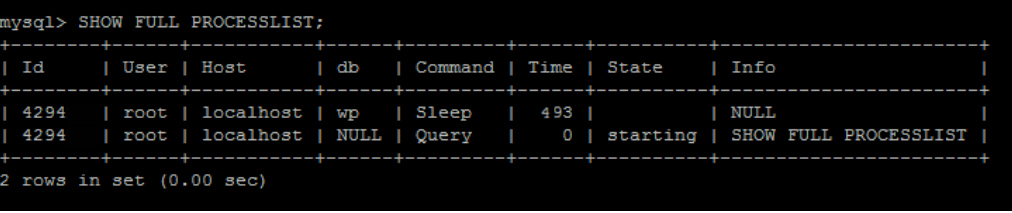 How to kill processlist in MySQL