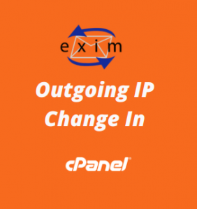 change outgoing ip exim cpanel