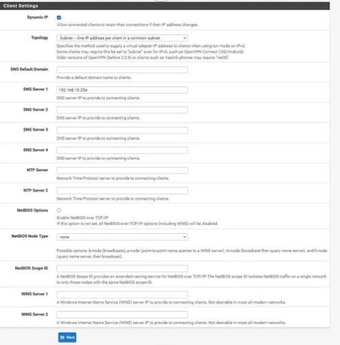 setup openvpn on pfsense 