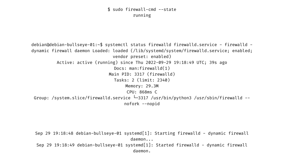 add firewalld to debian