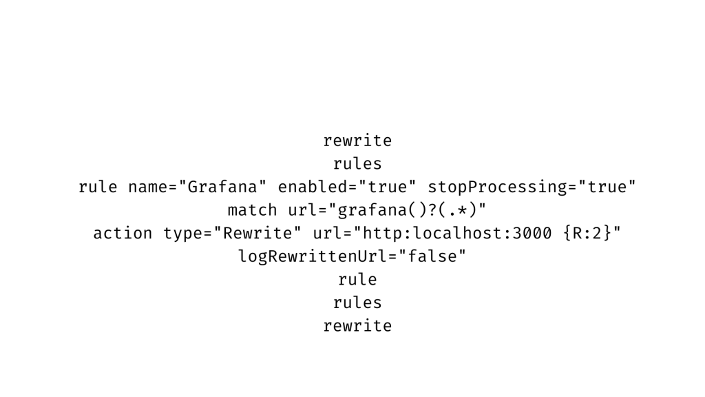 server admin grafana subpath