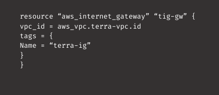 setup VPC via Terraform