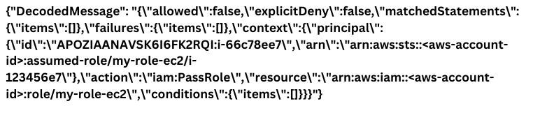 decode encoded aws error message