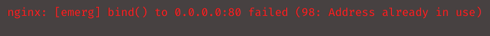 nginx bind to 0.0.0.0 failed