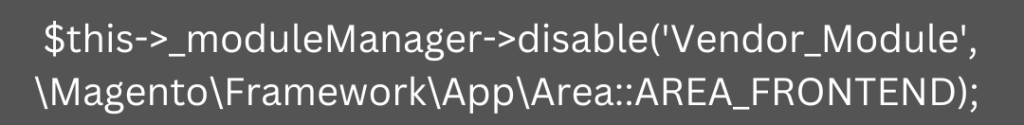 How to Disable Module Programmatically in Magento 2