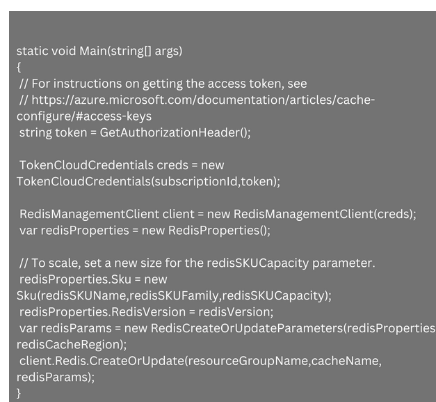 Azure Redis Autoscaling