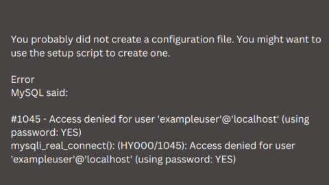 Plesk cannot be accessed via phpMyAdmin - Resolved