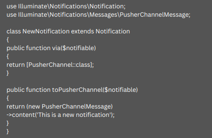 Create Web Notifications Using Laravel and Pusher Channels