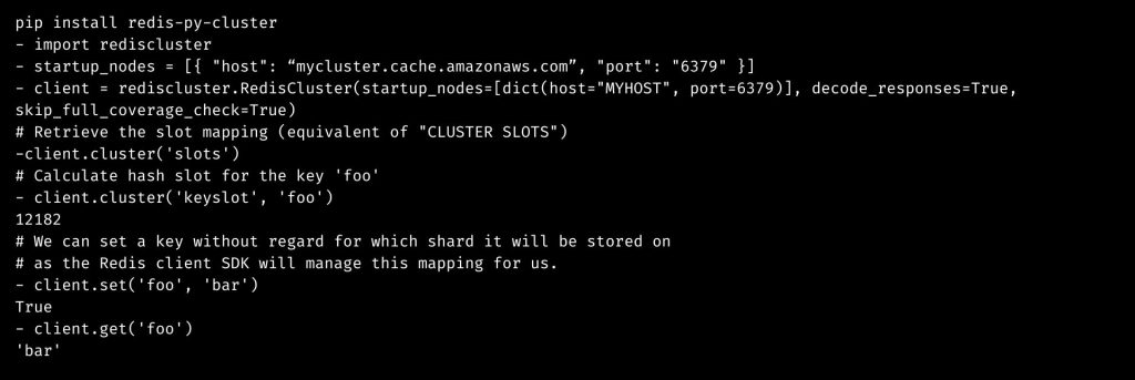 Launching an ElastiCache for Redis Cluster