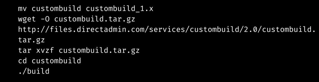 directadmin custombuild plugin