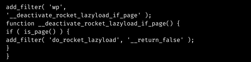 WP disable lazyload