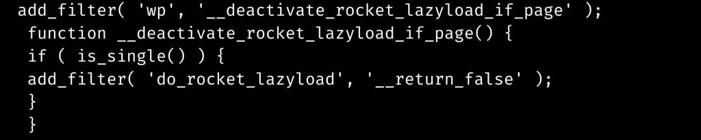 WP disable lazyload