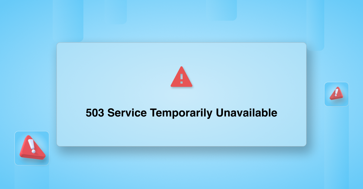 503 Service Temporarily Unavailable NGINX
