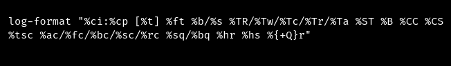 Haproxy log backend request