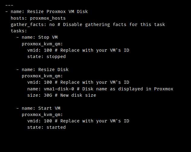 ansible proxmox resize disk