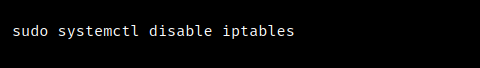 debian disable iptables permanently