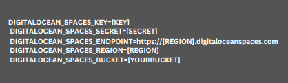 How to configure Laravel with DigitalOcean Spaces