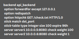 HAproxy option redispatch