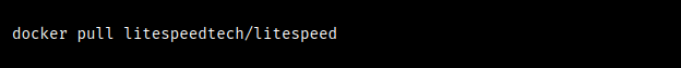 litespeed docker image