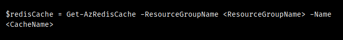 clear azure redis cache powershell