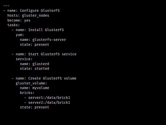 gluster_volume ansible