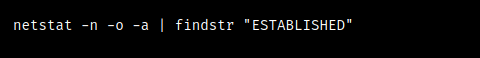 netstat outgoing connections windows