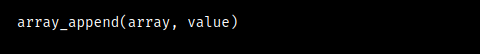 postgresql function array_append does not exist