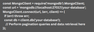How to set up Pagination with NPM & MongoDB