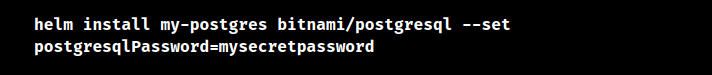 bitnami postgresql helm
