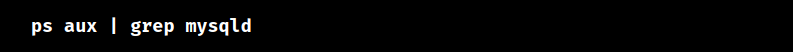 mysqld_safe - a mysqld process already exists