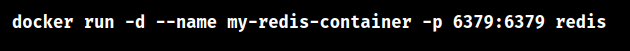 docker redis expose port to localhost