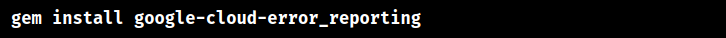 google-cloud-error_reporting gem