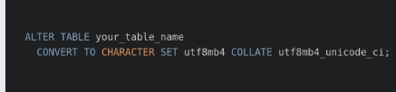 Handling Existing Tables: Switching to utf8mb4
