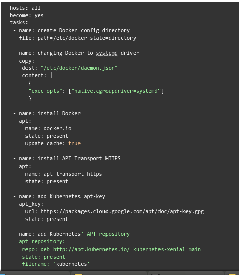 installing Kubernetes dependencies-Setting Up a Kubernetes Cluster and Monitoring with Ansible, Prometheus, and Grafana