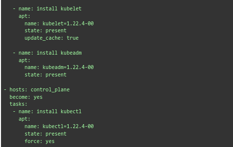 installing Kubernetes dependencies 2-Setting Up a Kubernetes Cluster and Monitoring with Ansible, Prometheus, and Grafana