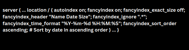 nginx autoindex sort by date