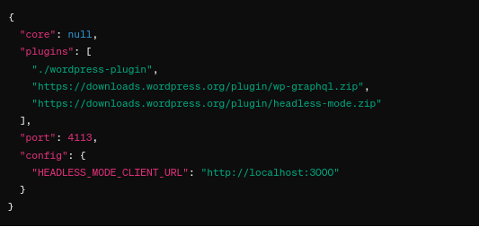 update the "plugins" section of .wp-config.json